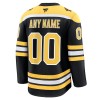 Miesten NHL Boston Bruins Pelipaita Custom Fanatics Premium Koti 2024-25 Musta